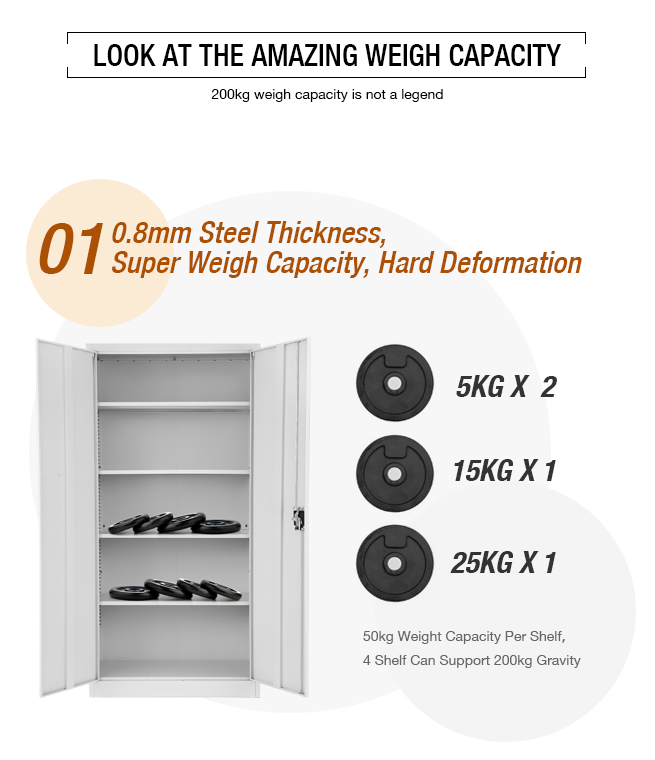 180cm Steel Storage Cabinet